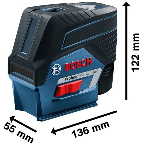 Laser Points Et Lignes 12V Bosch GCL 2-50 C + Batterie GBA 2.0 Ah + Chargeur + L-BOXX - 0601066G03 7 Laser Points Et Lignes 12V Bosch GCL 2-50 C + Batterie GBA 2.0 Ah + Chargeur + L-BOXX - 0601066G03 – Image 5