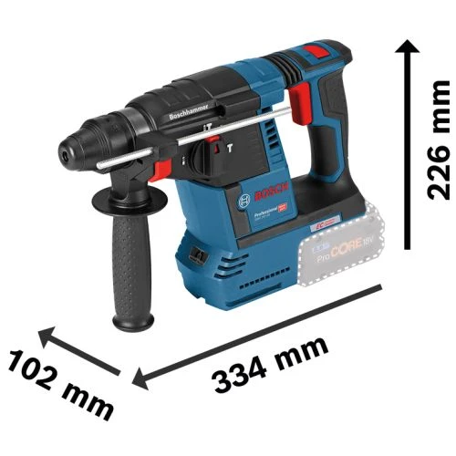 Perforateur SDS+ 18V Bosch GBH 18V-26 + 2 Batteries Procore 5,5Ah + Chargeur + L-BOXX - 0611909001 4 Perforateur SDS+ 18V Bosch GBH 18V-26 + 2 Batteries Procore 5,5Ah + Chargeur + L-BOXX - 0611909001 – Image 2