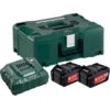 Set De 2 Batteries 18V Metabo Li-Power 4 Ah + Chargeur ASC 55 + Coffret METABOX 145 - 685064000 2 Set De 2 Batteries 18V Metabo Li-Power 4 Ah + Chargeur ASC 55 + Coffret METABOX 145 - 685064000 -Promos Outil Boutique AFD 185465