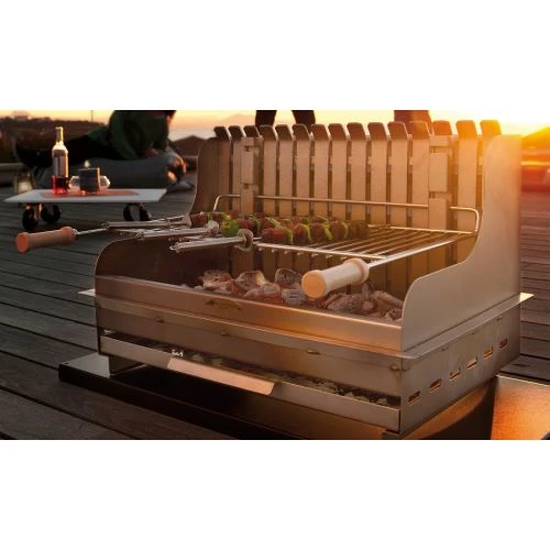 Barbecue MENDY Lemarquier 54 X 32 Inox + Chariot - BCM54IV2 4 Barbecue MENDY Lemarquier 54 X 32 Inox + Chariot - BCM54IV2 – Image 2