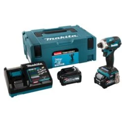Visseuse à Chocs 40V Makita TD001GD201 + 2 Batteries 2,5 Ah + Chargeur + Coffret MAKPAC