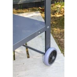 Desserte à Roulettes CUCINATO DCB Garden En Acier Galvanisé Gris Anthracite - CUCINATO-N -Promos Outil Boutique AFD 190310