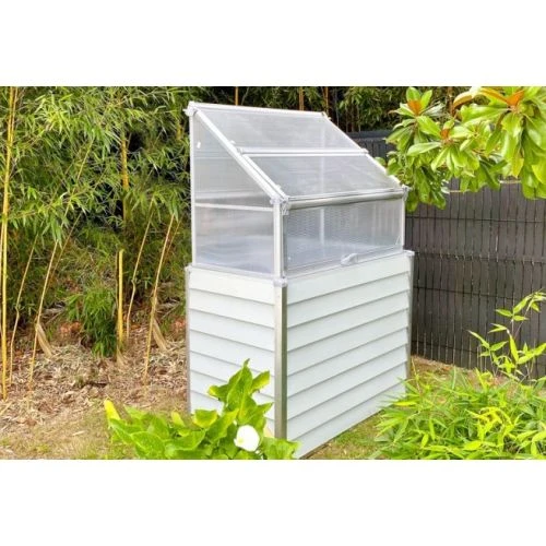 Mini Serre De Jardin Adossable Simple STRETTO DCB 62x120 Blanc - STRETTO-SIMPLE-B 4 Mini Serre De Jardin Adossable Simple STRETTO DCB 62x120 Blanc - STRETTO-SIMPLE-B – Image 2