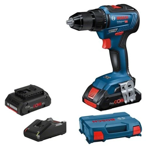Perceuse-visseuse 18V Bosch GSR 18V-55 + 2 Batteries 4 Ah ProCore + Chargeur + Coffret L-Case - 0615990L4C 3 Perceuse-visseuse 18V Bosch GSR 18V-55 + 2 Batteries 4 Ah ProCore + Chargeur + Coffret L-Case - 0615990L4C