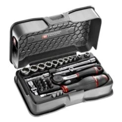 Coffret Douilles 1/4'' 6 Pans Métriques Et Embouts Facom 31 Pièces - R.161-5P6