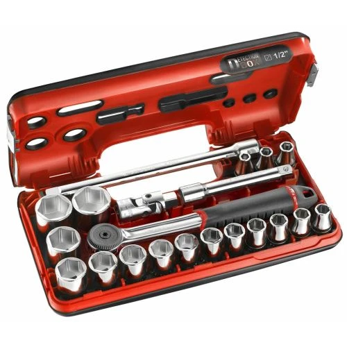 Coffret Douilles 1/2'' 6 Pans Métriques - 21 Pièces Facom - S.161DBOX1PB 3 Coffret Douilles 1/2'' 6 Pans Métriques - 21 Pièces Facom - S.161DBOX1PB