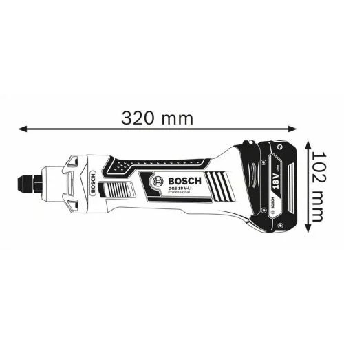 Meuleuse Droite 18V Bosch GGS 18 V-LI Professional (sans Batterie Ni Chargeur) + L-BOXX - 06019B5303 8 Meuleuse Droite 18V Bosch GGS 18 V-LI Professional (sans Batterie Ni Chargeur) + L-BOXX - 06019B5303 – Image 6