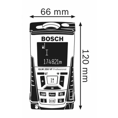 Télémètre Laser Bosch GLM 250 VF Professional 7 Télémètre Laser Bosch GLM 250 VF Professional – Image 5