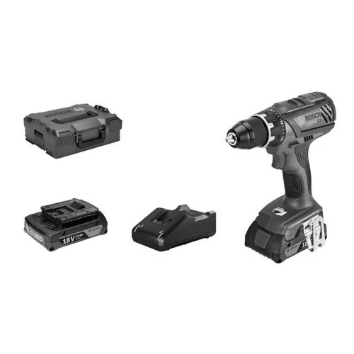 Perceuse-visseuse 18V Bosch GSR 18 V-28 + 2 Batteries 2 Ah + Chargeur + Coffret L-BOXX 3 Perceuse-visseuse 18V Bosch GSR 18 V-28 + 2 Batteries 2 Ah + Chargeur + Coffret L-BOXX