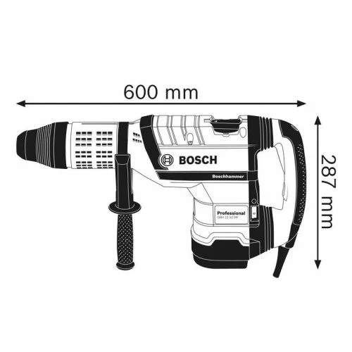 Perforateur SDS-Max 1700W Bosch GBH 12-52 DV Professional En Coffret - 0611266000 4 Perforateur SDS-Max 1700W Bosch GBH 12-52 DV Professional En Coffret - 0611266000 – Image 2