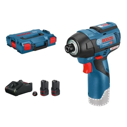 Visseuse à Chocs 12V Bosch GDR 12V-110 + 2 Batteries 3Ah + Chargeur + Coffret L -BOXX - 06019E000Y 3 Visseuse à Chocs 12V Bosch GDR 12V-110 + 2 Batteries 3Ah + Chargeur + Coffret L -BOXX - 06019E000Y