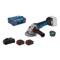 Meuleuse Angulaire 18 V Bosch GWS 18V-10 SC + 2 Batteries Procore 8.0 Ah + 1 Chargeur + L-Boxx - 06019G340H