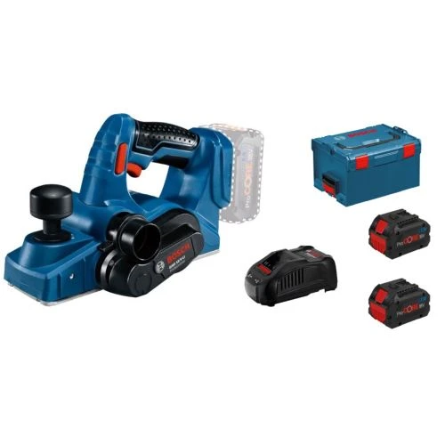 Rabot 18V Bosch GHO 18 V-LI + 2 Batteries ProCORE 8.0Ah + Chargeur GAL 1880 CV + L-BOXX - 06015A030H 3 Rabot 18V Bosch GHO 18 V-LI + 2 Batteries ProCORE 8.0Ah + Chargeur GAL 1880 CV + L-BOXX - 06015A030H