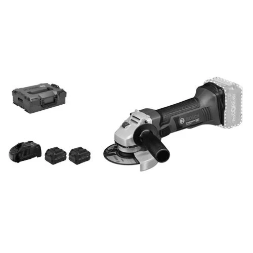 Meuleuse Bosch GWS 18-125 V-LI + 2 Batteries ProCORE 18 V 8.0 Ah + Chargeur + L-BOXX 3 Meuleuse Bosch GWS 18-125 V-LI + 2 Batteries ProCORE 18 V 8.0 Ah + Chargeur + L-BOXX