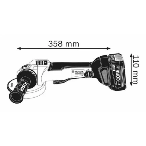 Meuleuse Angulaire 18 V Bosch GWS 18V-10 PSC+ 2 Batteries Procore 4Ah + Chargeur + L-Boxx - 06019G3F0Q 4 Meuleuse Angulaire 18 V Bosch GWS 18V-10 PSC+ 2 Batteries Procore 4Ah + Chargeur + L-Boxx - 06019G3F0Q – Image 2