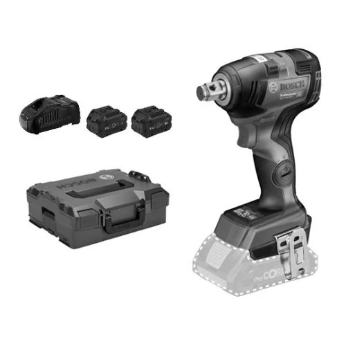 Boulonneuse Bosch GDS 18V-200 C Professional 18 V + 2 Batteries Procore 8 Ah + Chargeur + L-Boxx 3 Boulonneuse Bosch GDS 18V-200 C Professional 18 V + 2 Batteries Procore 8 Ah + Chargeur + L-Boxx