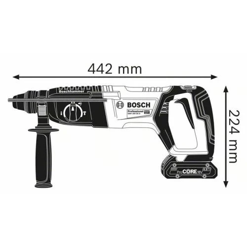 Perforateur SDS+ 18V Bosch GBH 18V-26 D + 2 Batteries Procore 8Ah + Chargeur En Coffret - 061191600H 7 Perforateur SDS+ 18V Bosch GBH 18V-26 D + 2 Batteries Procore 8Ah + Chargeur En Coffret - 061191600H – Image 5