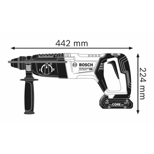 Perforateur SDS+ 18V Bosch GBH 18V-26 D + 2 Batteries Procore 4Ah + Chargeur En Coffret 4 Perforateur SDS+ 18V Bosch GBH 18V-26 D + 2 Batteries Procore 4Ah + Chargeur En Coffret – Image 2