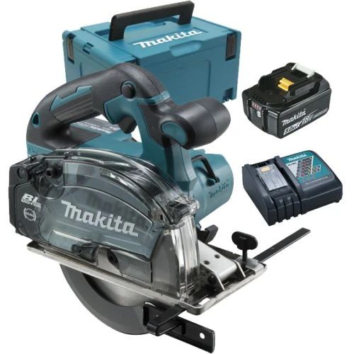 Scie Circulaire à Métaux 18V Makita DCS553RTJ + 2 Batteries BL1850B + Coffret Makpac 3 3 Scie Circulaire à Métaux 18V Makita DCS553RTJ + 2 Batteries BL1850B + Coffret Makpac 3