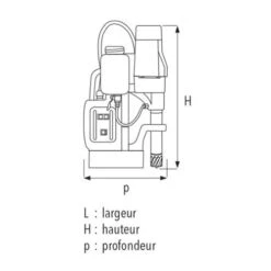 Perceuse à Base Magnétique Sidamo 35 PM HPR - 20502047 7 Perceuse à Base Magnétique Sidamo 35 PM HPR - 20502047 -Promos Outil Boutique AFD 87525