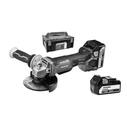 Meuleuse D'angle 18 V 125 Mm Hikoki G18DBBALWQZ + 2 Batteries 5Ah BSL1850 + Chargeur UC18YFSL + Coffret HitCase 3 Meuleuse D'angle 18 V 125 Mm Hikoki G18DBBALWQZ + 2 Batteries 5Ah BSL1850 + Chargeur UC18YFSL + Coffret HitCase