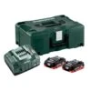 Set De Base 2 Batteries Metabo LiHD 18 V / 4 Ah + Chargeur ASC 145 + Coffret METALOC II - 685130000 2 Set De Base 2 Batteries Metabo LiHD 18 V / 4 Ah + Chargeur ASC 145 + Coffret METALOC II - 685130000 -Promos Outil Boutique AFD 88377