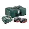 Set De Base 2 Batteries Metabo LiHD 18 V - 5,5 Ah + Chargeur ASC 145 + Coffret METABOX 145 1 Set De Base 2 Batteries Metabo LiHD 18 V - 5,5 Ah + Chargeur ASC 145 + Coffret METABOX 145 -Promos Outil Boutique AFD 88590