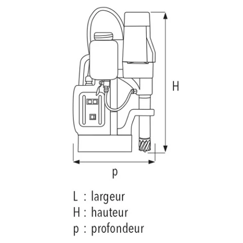 Perceuse à Base Magnétique 1100W Sidamo 35PM+ - 20502037 6 Perceuse à Base Magnétique 1100W Sidamo 35PM+ - 20502037 – Image 4