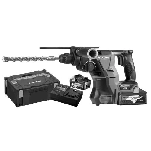 Perforateur Burineur SDS-Max 36V Hikoki DH36DMAWAZ + 2 Batteries 4 Ah + Chargeur + Coffret 3 Perforateur Burineur SDS-Max 36V Hikoki DH36DMAWAZ + 2 Batteries 4 Ah + Chargeur + Coffret