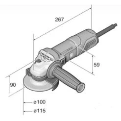 Meuleuse D'angle 750 W Fein WSG 7-125 125 Mm - 72226560000 -Promos Outil Boutique AFD 89443