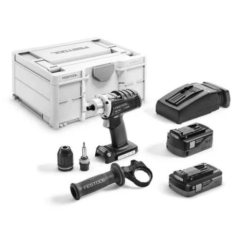Perceuse-visseuse Sans-fil Festool Quadrive DRC 18/4 5,2/4,0 I-Plus 18 V + 2 Batteries + Chargeur 3 Perceuse-visseuse Sans-fil Festool Quadrive DRC 18/4 5,2/4,0 I-Plus 18 V + 2 Batteries + Chargeur